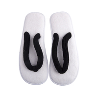 High Quality Wholesale Custom Logo Bedroom Bathroom Coral Velvet Washable Slippers Airline Spa Flip Flop Hotel Slipper