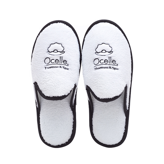 High Quality Slippers Personalized Luxury Coral Plush Washable Travelling Spa Bedroom Hotel Slippers