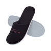 Luxury Hotel Disposable Closed-Toe Slippers for High-End Clubs 100% Polyester Velvet Customizable LOGO
