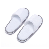 Hotel Spa Airline Guest Slippers Custom with LOGO Disposable Terry Slipper