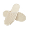 Customized Logo Disposable Eco-Friendly Non-slip Cotton Canvas Hotel Room Slippers 