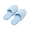 OEM Embroidered Coral Fleece Slippers Closed Toe Luxury Spa 5 Star Unisex Hotel Slippers With Logo