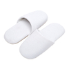 Wholesale Custom logo White Disposable Slippers OEM Luxury Spa Hotel Rooms Guest Waffle slippers