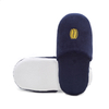 Blue Terry Closed Toe Luxury Spa 5 Star Thick Foam Eco-Friendly Embroidery Washable Travel Portable Hotel Slippers