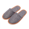 Wholesale Customized Logo EVA Sole Cotton Linen SPA Bathroom Wedding Guests Luxury Hotel Disposable Slippers