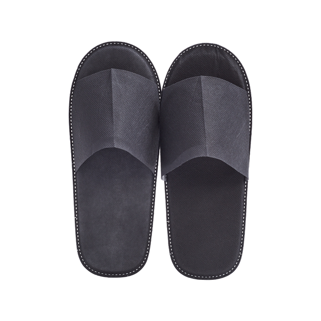 Wholesale Disposable Slippers Gray Open Toe Non Woven Hotel Slippers