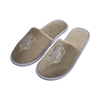 High Quality Luxury Hotel Slipper Custom Spa Slippers Closed Toe Dense Velvet Bathroom Slippers
