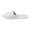 White Color Open Toe Waffle Slippers Disposable Guest Slippers for Hotels