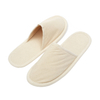 Customized Logo Disposable Eco-Friendly Non-slip Cotton Canvas Hotel Room Slippers 