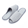 Disposable Open Toe Man Flaxen Linen Hotel Spa Slippers