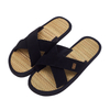 Custom Sample Woven Straw Mat Bamboo Flip Flop Hotel Jute Flip Flops Slipper for Spa