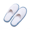Custom Luxury Disposable Spa Slippers Soft Coral Fleece with Custom Logo for Hotel And Spa Travel Guest Amenities