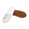 Luxury Biodegradable Cork Sole Hotel Flax Eco-friendly Soft Hotel Disposable Slippers