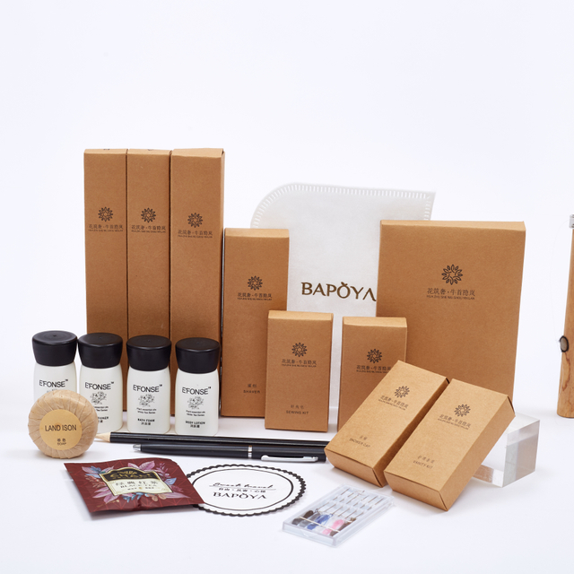 Hotel Supplies China Manufacturer Wholesale Price Hotel Toiletries Accepted Customized Hotel Amenities Set
