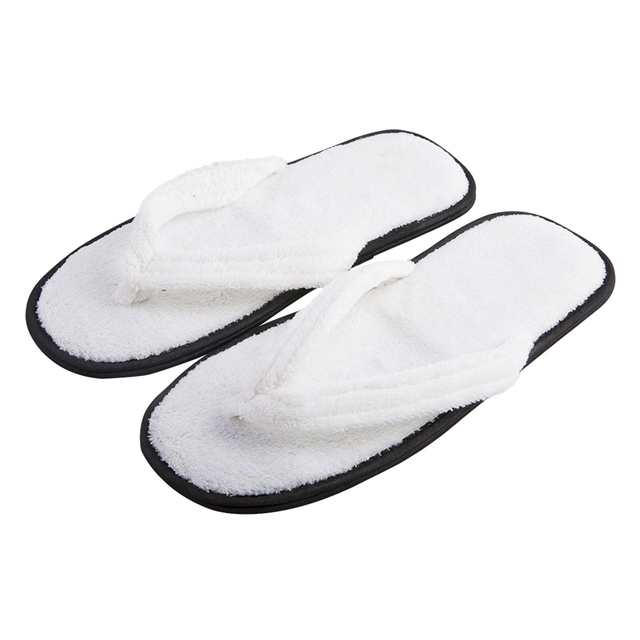 Luxury Washable Coral Fleece Wholesale Hotel Guest Flip Flops Disposable Slippers