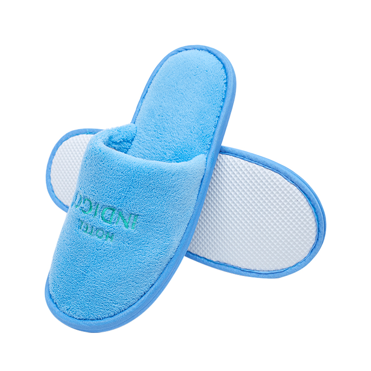embroidery terry hotel bathroom slippers