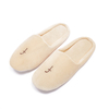 White Luxury Disposable Velvet Fabric Men slippers for Hotels and Spas