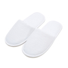 Custom Hotel Supplies Soft Disposable Waffle Slippers With Anti-Slip Sole for Guests