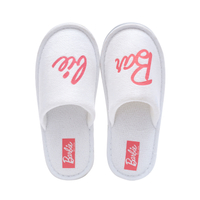 New Arrival Hotel Spa White Disposable Terry Cotton Slippers CloseToe Design Soft And Comfortable Wholesale Supply