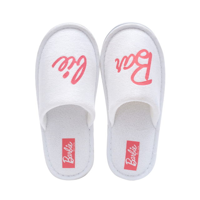 New Arrival Hotel Spa White Disposable Terry Cotton Slippers CloseToe Design Soft And Comfortable Wholesale Supply