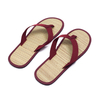 Wholesale Summer Unisex Bamboo Slippers Customized Flip Flops with Anti-Slip Feature for Hotel