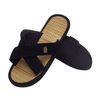 Custom Sample Woven Straw Mat Bamboo Flip Flop Hotel Jute Flip Flops Slipper for Spa