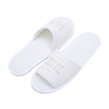 Customized 100% Cotton Waffle Fabric Soft Sole Indoor Home Quiet Washable Slipper