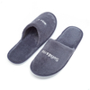Customized Logo One Time Use Make Coral Fleece Hotel Unisex White Disposable Hotel Slippers Wholesaler