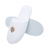 Custom 5 Stars Cheap Luxury Soft Closed Toe Washable White Coral Fleece Guests Room Disposable Hotel Slippers