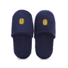 Blue Terry Closed Toe Luxury Spa 5 Star Thick Foam Eco-Friendly Embroidery Washable Travel Portable Hotel Slippers
