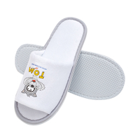 Low Price Cotton Velvet Hotel Slipper Soft Personalized Slippers Disposable