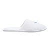 White Terry Towel Slippers for Hotels Disposable with Custom Printed Logo