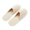 Customized Logo Disposable Eco-Friendly Non-slip Cotton Canvas Hotel Room Slippers 