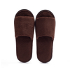 Wholesale Cheap Disposable Coral Fleece Velvet Slippers Soft Spa And Airline Hotel Slippers