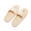 White Luxury Disposable Velvet Fabric Men slippers for Hotels and Spas