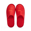 Custom Embroidered Luxury Hotel Slippers Soft Velvet Disposable Amenities