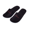Luxury Hotel Disposable Closed-Toe Slippers for High-End Clubs 100% Polyester Velvet Customizable LOGO