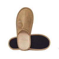 Customized Breathable Suede Hotel Disposable Spa Room Slippers
