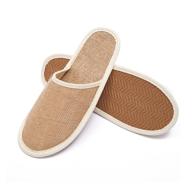Bathroom SPA Disposable Slippers Hotel Guest Room Linen Breathable Non-slip Slippers