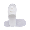 Customized 100% Cotton Waffle Fabric Soft Sole Indoor Home Quiet Washable Slipper